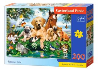 Obrázek z Puzzle domácí zvířátka 200 dílků 
